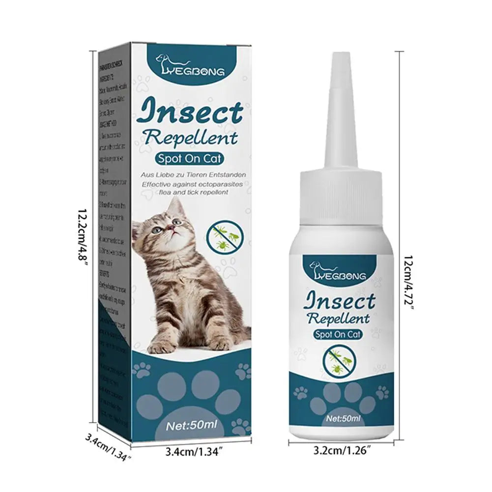 1/3/5/10PCS Pet Flea Killer Drops anti Fleas Cats Ticks Lice Mite Removal Relieve Itching Dogs Ringworm Treatment Pet Insect Rem