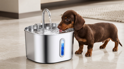 Stainless Steel Pet Water Fountain – Automatic Pet Water Dispenser