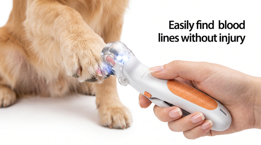 Quick-Safe LED Pet Nail Trimmer for Dogs & Cats